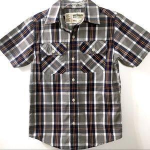 🐝 Urban Pipeline Plaid Button Down (Kids)